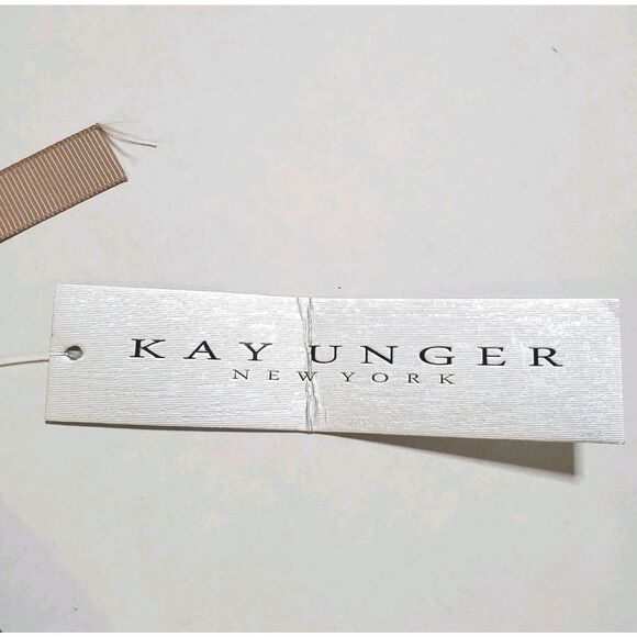 Kay Unger Massima Metallic Floral Jacquard Midi Cocktail Dress Mink Rose Size 6 - Picture 12 of 12